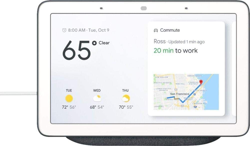 Google - Home Hub with Google Assistant - Charcoal