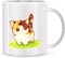 Giftex 11Oz White Coffee Mug, Ceramic Mug, Gift Mug, Lovely Cat Pic Printed