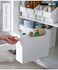 Aiwanto 1Pc Storage Box Movable Kitchen Storage Container Large Kitchen Home Bathroom Storage Box Tray White