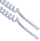 Telephone Handset Phone Extension Cord Curly Coil Line Cable Wire - WHITE (PACK OF 5)