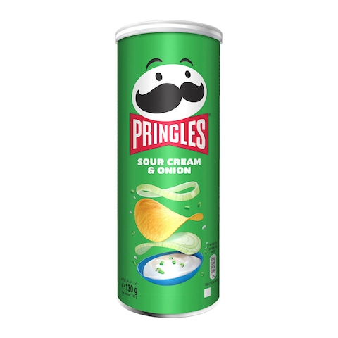 Pringles Sour Cream And Onion Flavour Chips - 130 gram