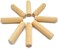 Robustline Wooden Dowel Pin 200pcs Pack of Wooden Dowels Plugs for Furniture  10 x 40 mm