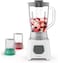 Moulinex Blendeo+ Blender, 1.5 Litre, With Ice Crush Technology &amp; 2 Grinder And Chopper Accessories, 450 Watts, White, Plastic, Lm2B3127