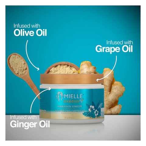 Mielle Moisture Rx Hawaiian Ginger Moisturizing Overnight Conditioner 340g