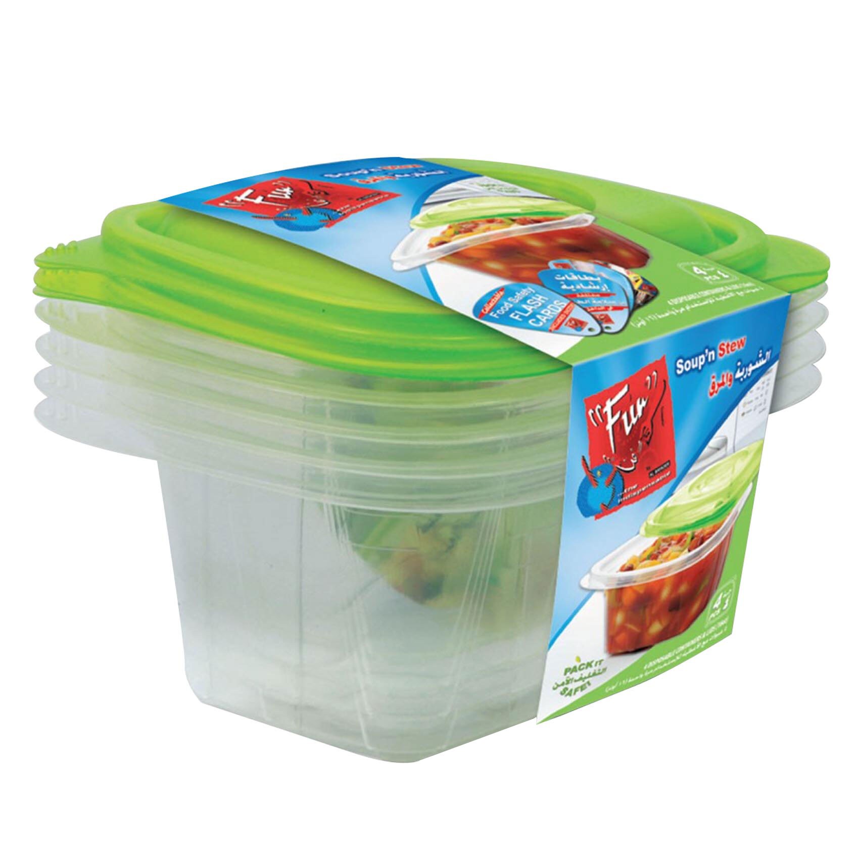 Fun Containers Buy FUN CONTAINERS/LID 12OZ 4PCS Online | Carrefour Kenya