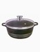 Dessini Granite Casserole Cooking Pot 40cm, PFOA Free Oven Safe, Multi Layer Non Stock Coating, Dishwasher Safe