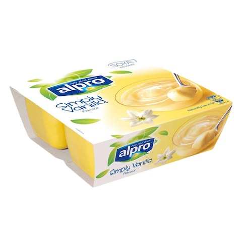 Alpro Simply Vanilla Soya Desert 125g x Pack of 4