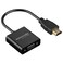 Promate HDMI TO VGA Converter Adapter Cable 1080P Male to Female for PC DVD HDTV and Laptop &ndash;  PROLINK-H2V Black