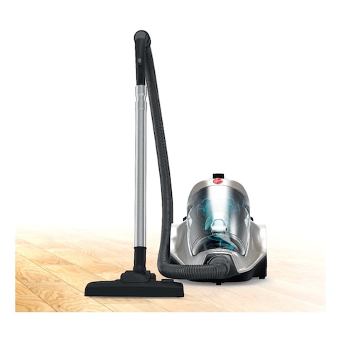 Hoover Power 7 Bagless Cyclonic Canister Vacuum Cleaner  Blue-Silver - HC84-P7A-ME