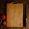 Royalford Organic Bamboo Cutting Board, RF10238, Strong Metal Handle, Durable &amp; Lightweight, Antibacterial, Chopping Board For Meat And Vegetables