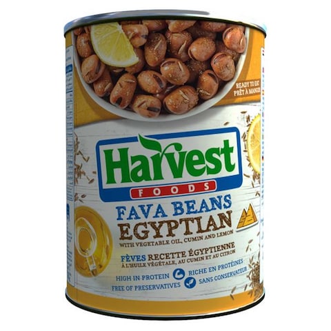 Buy Harvest Peeled Fava Beans with Egyptian Mix - 400 gram in Egypt