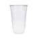 Juice Cup 24 Oz With Lid Clear Strong Disposable - Ideal for iced coffee, smoothies, Bubble Boba tea, milkshakes, frozen cocktails, water, sodas, juices, snacks, dessert and more 25 Pieces
