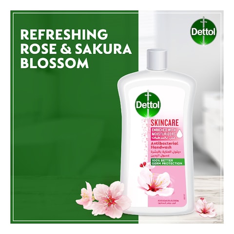 Dettol Skincare Anti-Bacterial Liquid Handwash Pink 1L