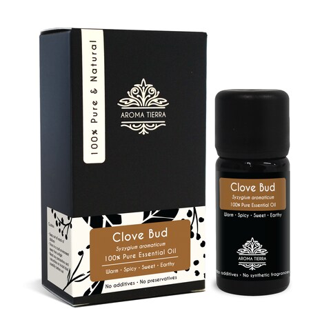Aroma Tierra - Clove Essential Oil (Clove Bud) - Aroma Tierra - 100% Pure &amp; Natural - 10Ml