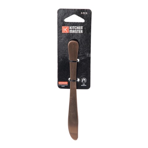 KITCHEN MASTER COPPER DESSERT KNIFE, KM0114, 3PC PACK, MAGNUM