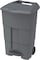 Cosmoplast 100L Step-On Waste Bin With Pedal &amp; Wheels, Dark Grey