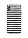 Theodor - Protective Case Cover For Apple iPhone XS Max Black &amp; White Stripes