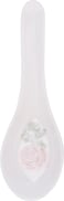 Royalford 14 Cm Melamineware Soup Spoon- Rf11790 Stylish Floral Design, Light-Weight And 100% Food-Grade Suitable For Dining Table, Home And Restaurant For Soup, Stew Etc. White And Pink