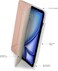 Pipetto Origami No3 Pencil Case for Apple iPad AIR 11 inch case (2024) M2 iPad Air 10.9 inch (2022/2020) 6th / 5th / 4th Generation Smart Cover with 5 in 1 stand - Metallic Pink