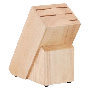 Tefal K232S5 Ice Force 5 Knife Wooden Block Brown