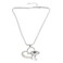 Tanos - Fashion Silver Plated  Chain Heart Shape Pendant Evil Eyel  Allah Design