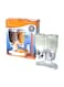 Generic Double Cereal Dispenser With Nozzle White