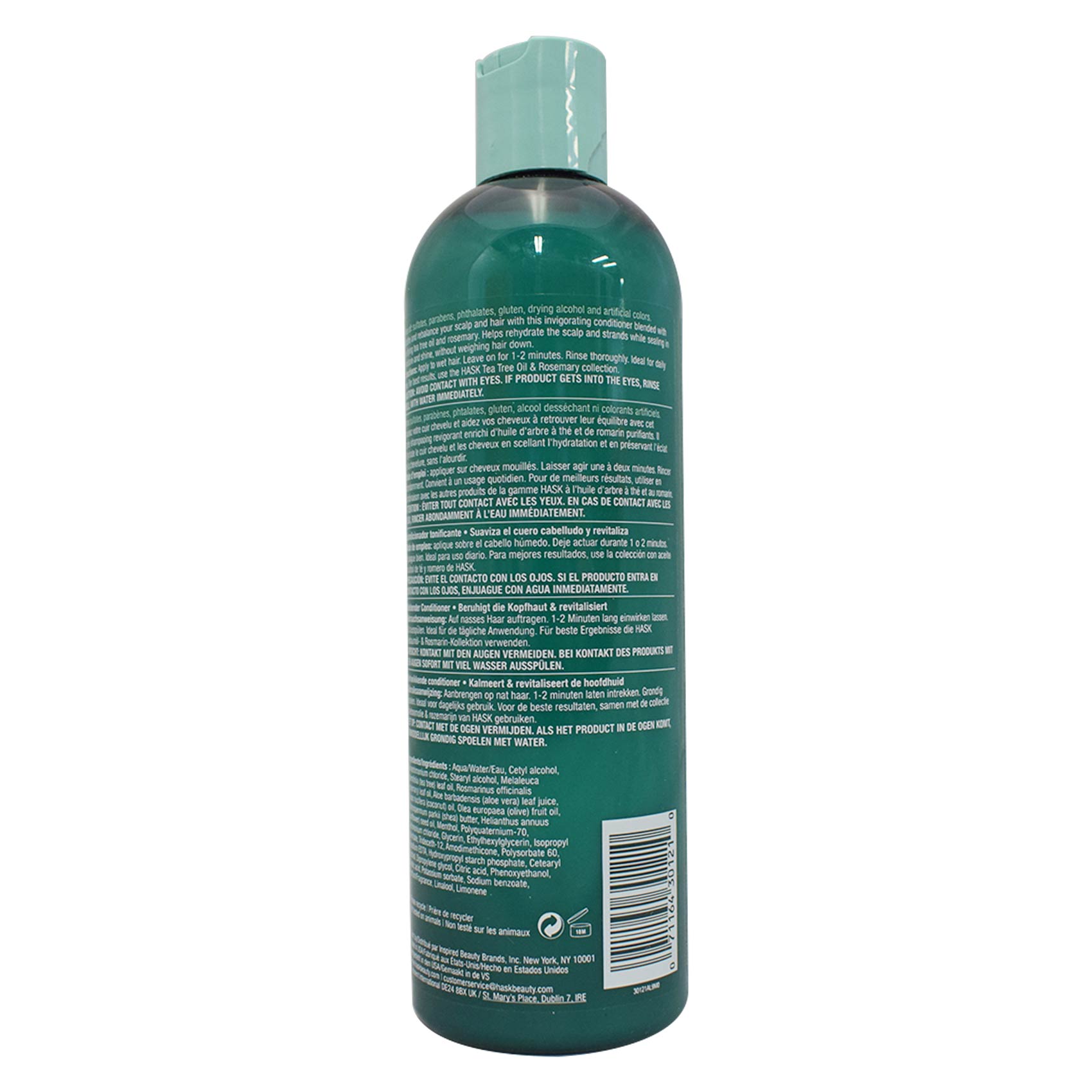 Hask Tea Tree Oil And Rosemary Invigorating Conditioner Green 355ml