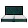 In House Janwa Velvet Bed Frame - King - 200x180 cm - Dark Green