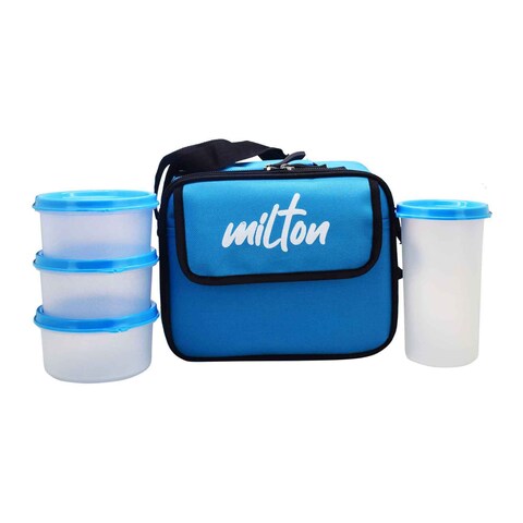 Milton Meal Combi Lunch Box Set Black/Clear 400ml+280ml
