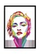 Spoil Your Wall Madonna Pop Art Poster With Frame Red/Blue/Yellow/Pink 40x55cm