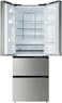 Hoover 337L Net Capacity French Door Refrigerator, 4 Doors Dual Inverter Fridge &amp; Freezer, Leco Technology, Total No Frost, Multi Air Flow, LED Lights, Crisper with Humidity Control, Inox, HFD-M438-S