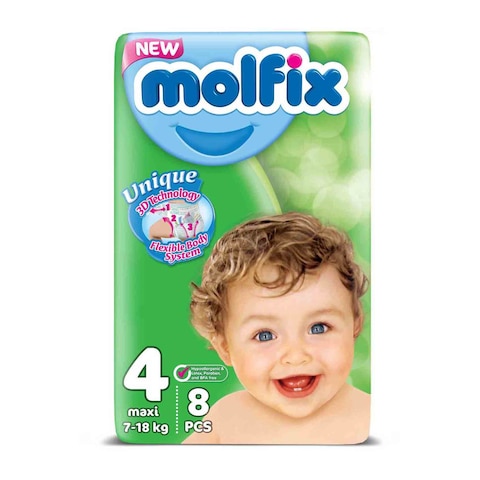 Molfix Baby Diapers Maxi Size 4 - 8 Diaper