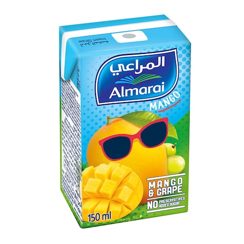 Almarai Mango &amp; Grape Juice 100 %, 140ml