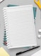 Lowha Spiral Notebook With 60 Sheets And Hard Paper Covers With Floral Design, For Jotting Notes And Reminders, For Work, University, School