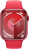 Apple Watch Series 9 [GPS 41mm] Smartwatch with (PRODUCT) RED Aluminum Case with (PRODUCT) RED Sport Band S/M. Fitness Tracker, Blood Oxygen &amp; ECG Apps, Always-On Retina Display, Water Resistant