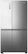 Hisense Side By Side C Class Frost Free Refrigerator, 640 Liter Capacity, RS86W2NSQ, Silver (Installation Not Included)