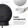 Elago Stand Compatible With Apple Homepod Mini - Proper Eq, Easier To Control With Better Indicator Visibility, Stable Mount, Anti-Slip Silicone Stand - Black