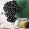 AnnoDeel 50pcs 12inch Black Balloons Black Latex Balloons Decorations for Wedding Halloween Birthday Party Supply