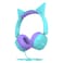 Promate Jewel HD Stereo KidSafe Wired Headphone Aqua Blue/Purple