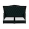 In House Taj Mahal Linen Bed Frame - Single - 200x90cm - Dark Green