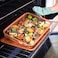 Copper Crisper Tray Non-Stick Oven Baking Tray with Elevated Mesh Crisping Grill Basket