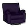 In House Velvet Classic Recliner Chair - Dark Purple - H1