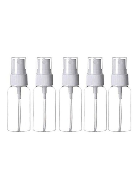 Generic 5-Piece Refillable Empty Spray Bottles Clear