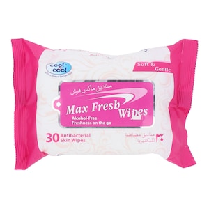 Cool & Cool Max Fresh Antibacterial Skin Wipes 30 Sheets