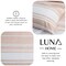 Luna Home Queen Size 6 Pieces, Coral Stripe Design Duvet Cover Set