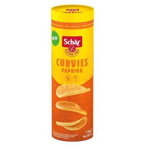 Buy Schar Gluten Free Curvies Paprika Chips 170g in UAE