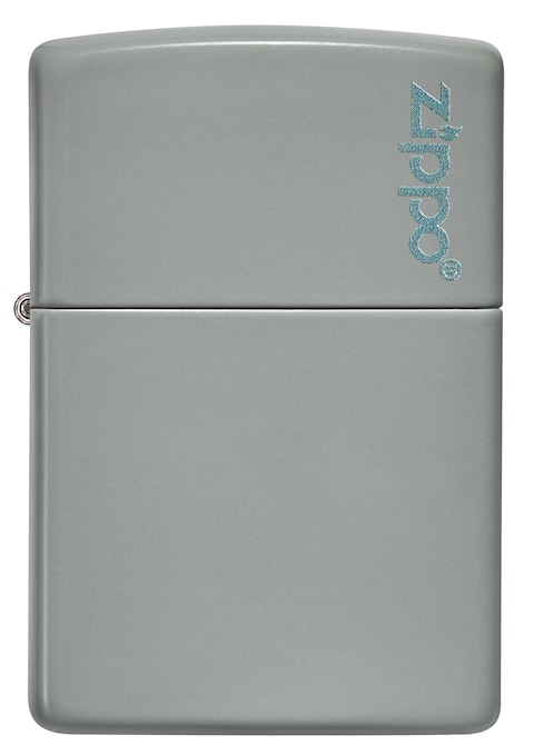 Zippo 49452ZL Flat Grey Zippo Logo Genuine Lighter, Grey
