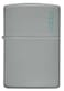 Zippo 49452ZL Flat Grey Zippo Logo Genuine Lighter, Grey
