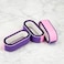 T4B Mimo 3 Sided Oval Cosmetic Tool Purple Nail Buffer Block Manicure Pedicure, 3 Ways In One Block