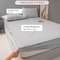 Luna Home-King Size 3 Piece Set, Bedsheet with 2 Pillow Cases, Light Gray Color